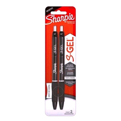 Roller gel Sharpie retráctil negro x2