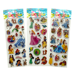 Stickers 3D relieve importados Princesas