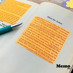 Notas transparentes 60x88 naranja - comprar online