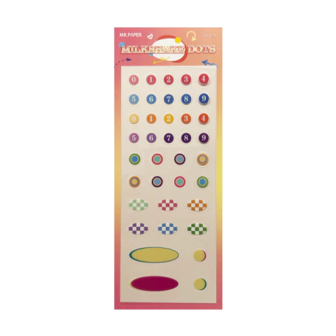 Stickers transparentes 'Números'