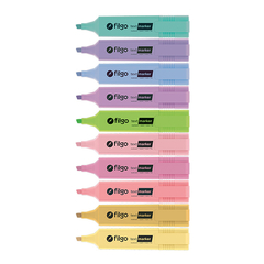 Resaltadores Filgo Pastel Vibes chato x10 - comprar online