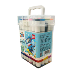 Marcadores Deli 2 puntas al agua x24 - comprar online