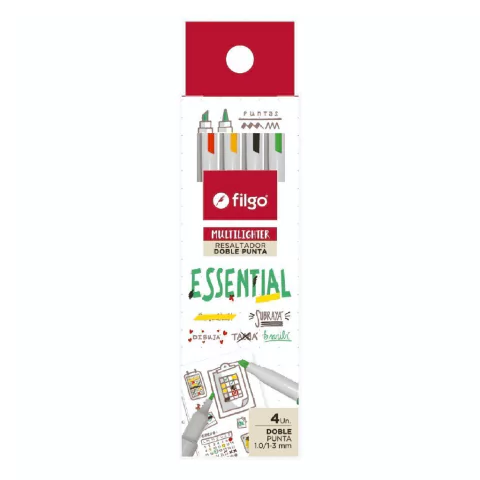 Resaltador Doble Punta Filgo Multilighter Galaxy x 4