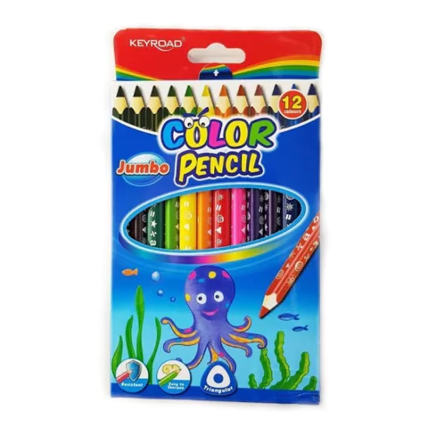 Lápices de Colores Jumbo Keyroad x 12 unidades
