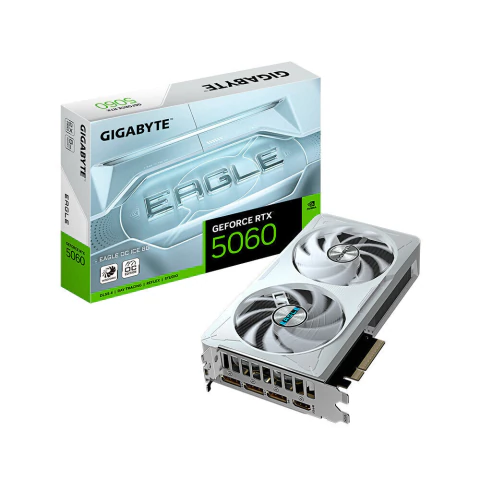 Placa de Video Gigabyte GeForce RTX 5060 AERO OC 8G White - comprar online