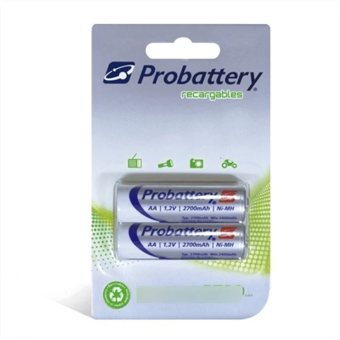 Pila Recargable AA Probattery 2700mAh X2 - comprar online