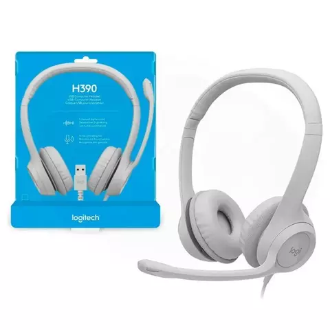 Auricular c/Microfono Logitech H390 White - comprar online