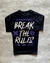 Remera break ruls black oversize