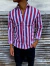 camisa rayitas bordo
