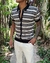 Camisa CROCHET rayas black