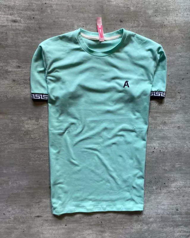 Remera grecia aqua