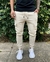 Jogger algodón cargo cream friza