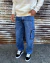 Jeans mom cargo blue - comprar online