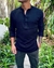 Camisola lino black
