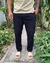 Pantalón lino cargo black - comprar online