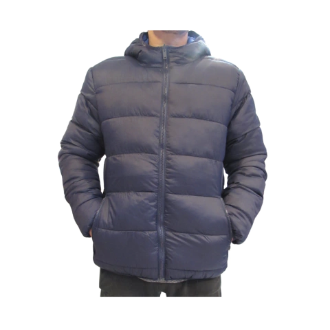 Campera Abrigo Reversible Azul Masc