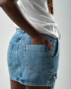 Saia Jeans Cargo Patoge na internet