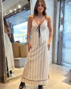 Vestido Cropped Listrado - comprar online