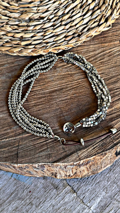 Pulseira Dupla Quadradinhos e bolinhas - comprar online
