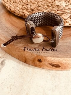 Bracelete Scale prata vintage - comprar online