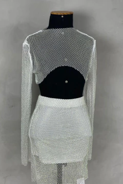 Bolero strass manga longa na internet