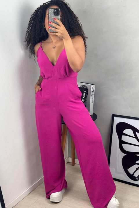 Macacão Raissa rosa