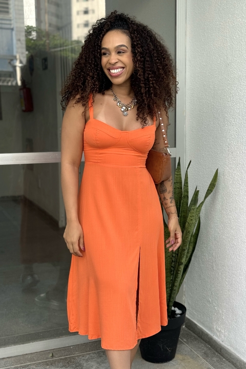 Vestido Luisa Laranja
