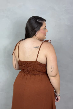 Vestido Isís amarração marrom - loja online