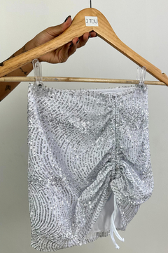 Saia drapeada shine - comprar online