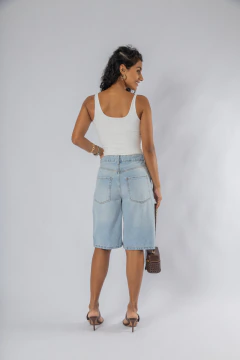 BERMUDA JEANS RENDA - Flor de Cacto Concept