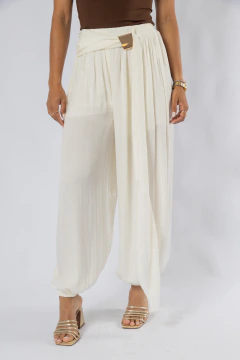 CALÇA ACETINADA ALADDIN C/ FIVELA