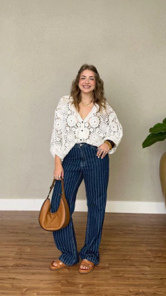 WIDE LEG LISTRADA MARIA na internet