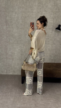 CALÇA TRAMÊ CLÁUDIA - Flor de Cacto Concept