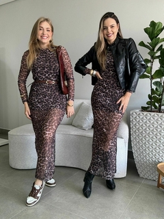 VESTIDO ONÇA GIO - Flor de Cacto Concept