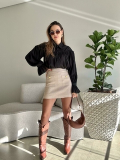 SAIA CURTA TWEED - Flor de Cacto Concept