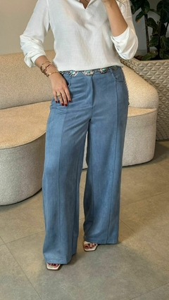 WIDE LEG SUEDE LARI - loja online
