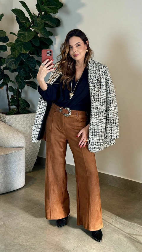 WIDE LEG SUEDE LARI - comprar online