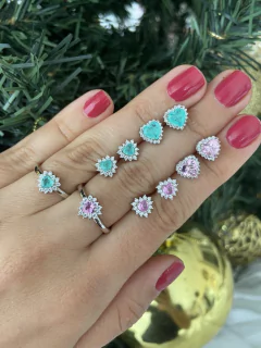 Brinco coração esmeralda colombiana na internet