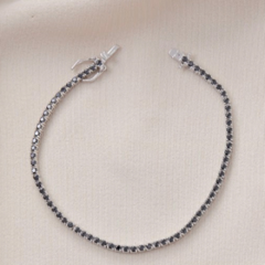 Pulseira riviera negra 19 cm - comprar online