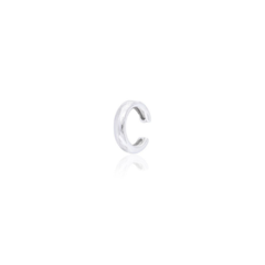 Falso piercing liso prata - comprar online