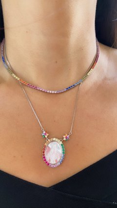 Colar madrepérola rainbow - comprar online