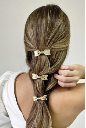 Presilha mini laço dourado - Rafaella Ulhoa Semijoias