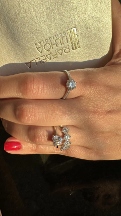 Anel solitário heart na internet