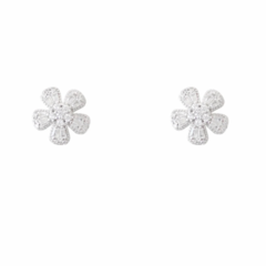 Brinco flor baguetada M