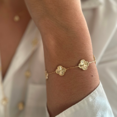 Pulseira trevos Gold