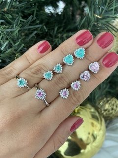 Anel coração princesa kunzita - comprar online