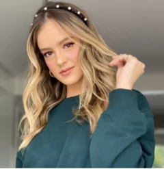 Tiara pérolas tweed - comprar online