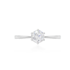Anel solitário Moissanite 1,25ct