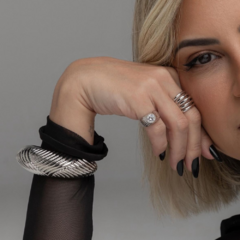 Bracelete texturizado Silver - comprar online