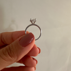 Anel solitário 8 mm moissanite na internet